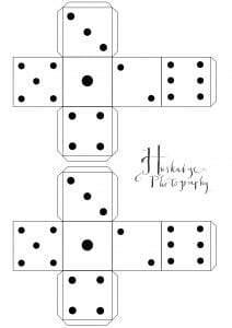 Make your own dice with this print out
