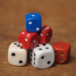 Dice pile